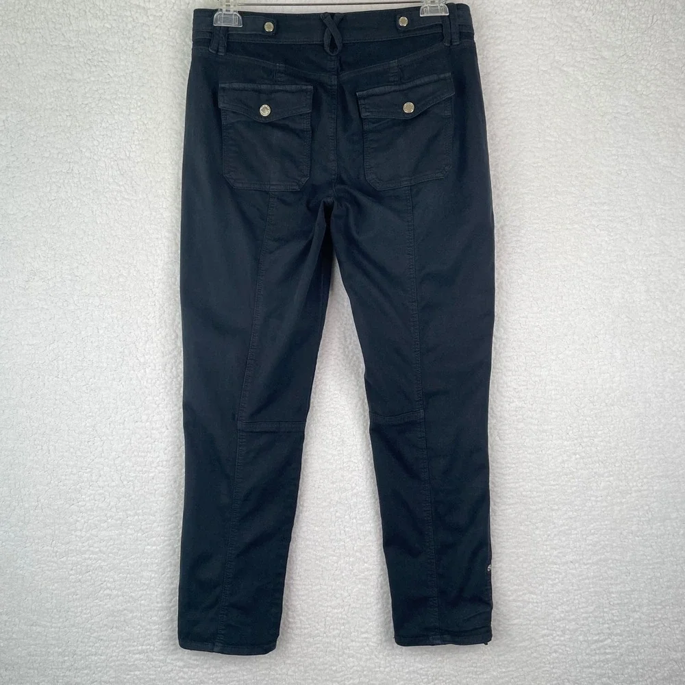 White House Black Market Pret-A-Pedi Slim Mid Rise Pants Navy  Size 6